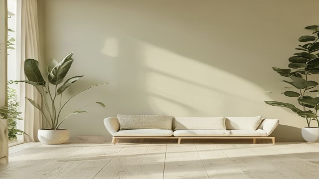 A peaceful person resting on a comfortable chair near a window with natural light, plants in the background